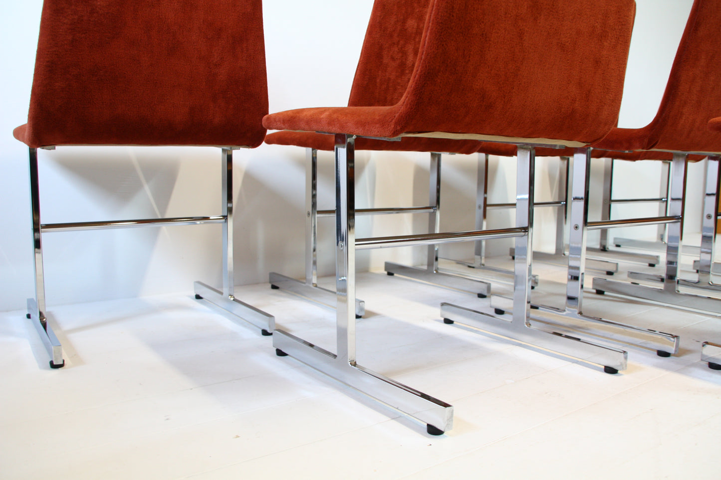 SOLD - 8 Vintage Lisse Dining Chairs by Tim Bates for Pieff 1970s