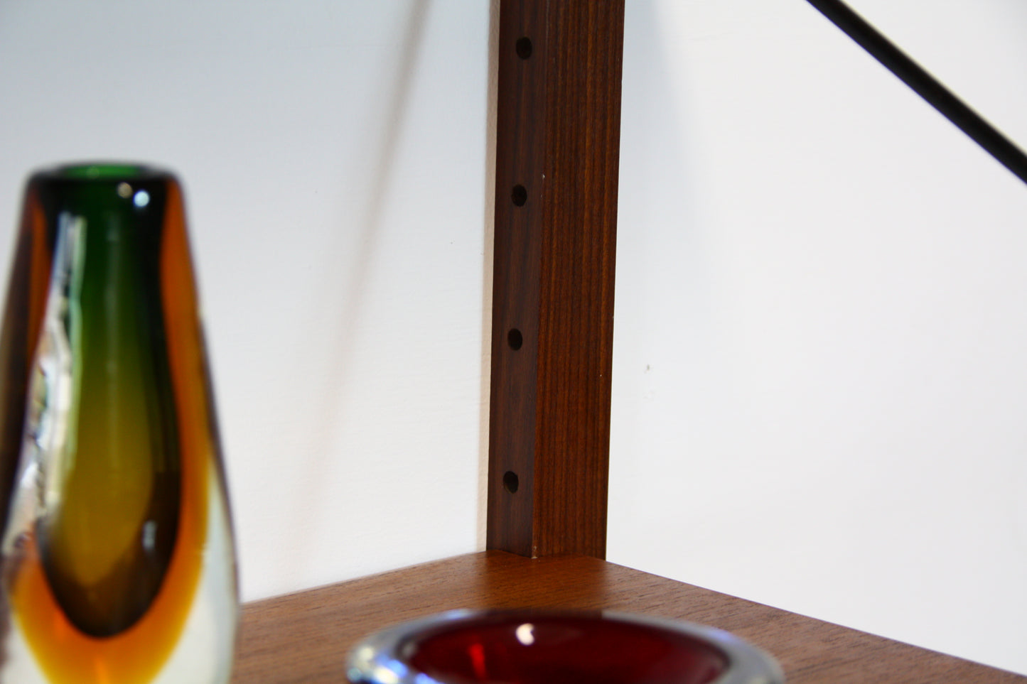 SOLD - Poul Cadovius Wall Shelving System - Vinyl Record Cabinet Teak 1960s