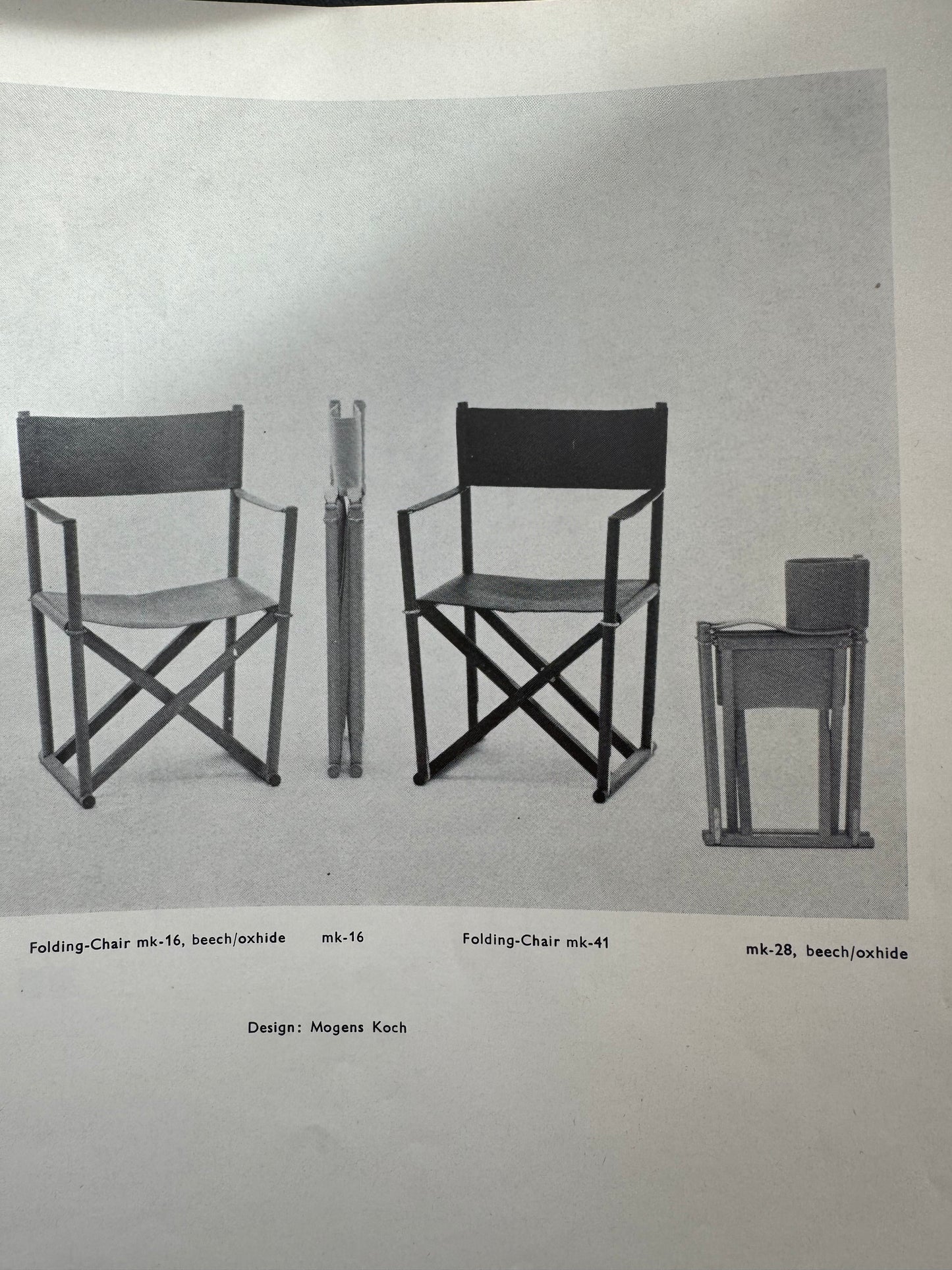 Mogens Koch MK41 Solid Rosewood & Leather Folding Chairs for Interna