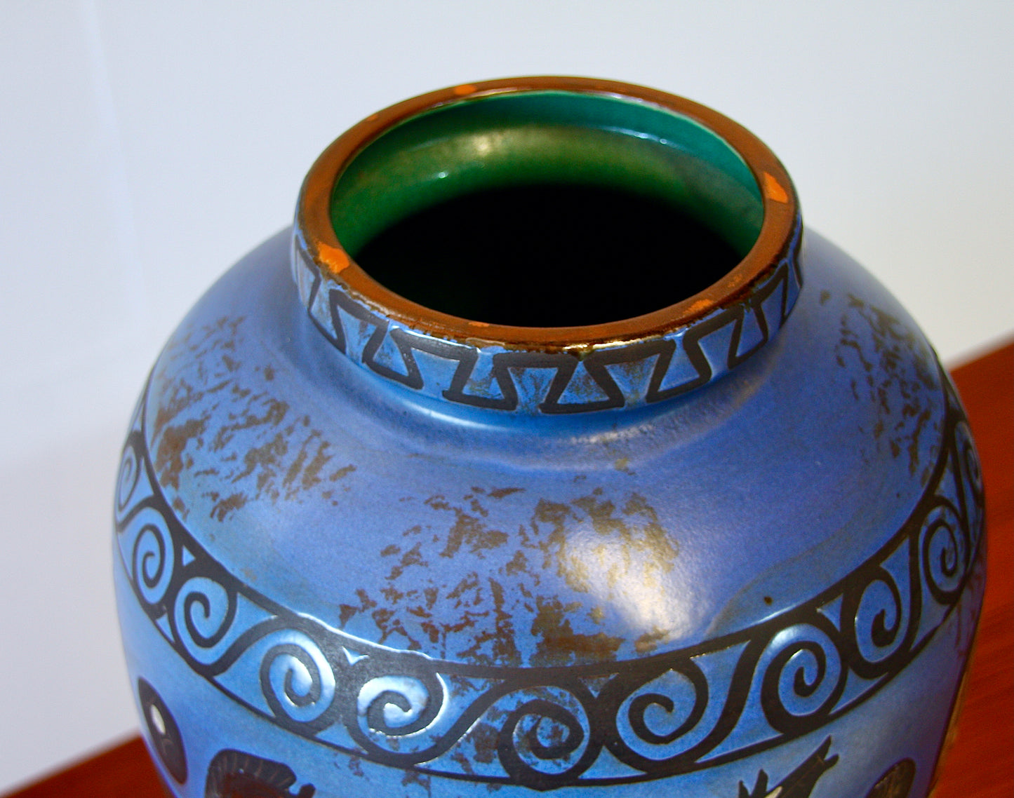 Hans Welling West German Pergamon Floor Vase for Ceramano 106/2
