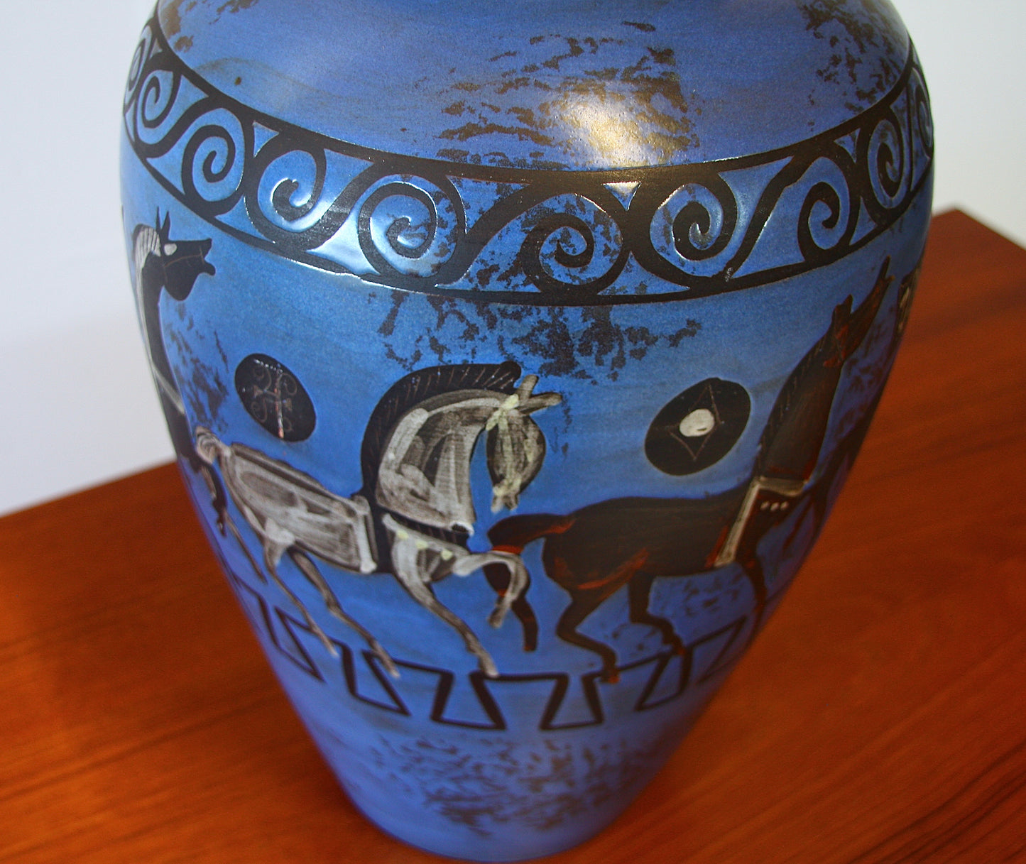 Hans Welling West German Pergamon Floor Vase for Ceramano 106/2