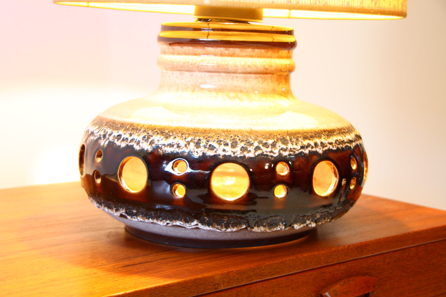 Vintage West German Ceramic Lamp c.1960