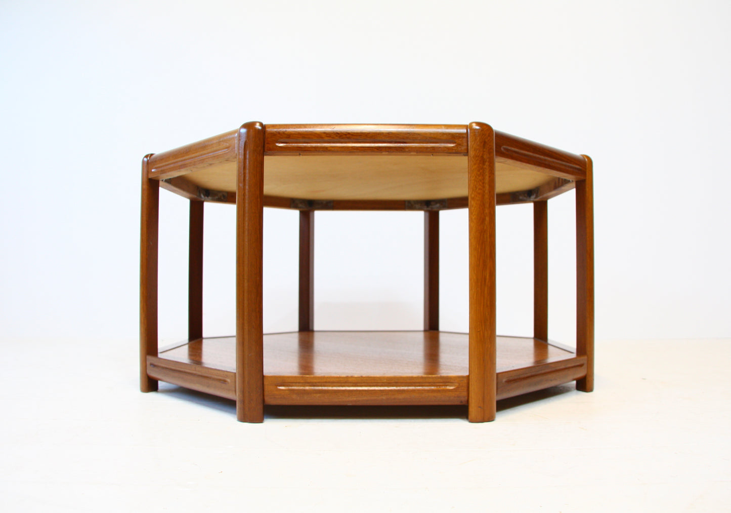 Danish Hexagonal Teak Coffee Table - c.1970