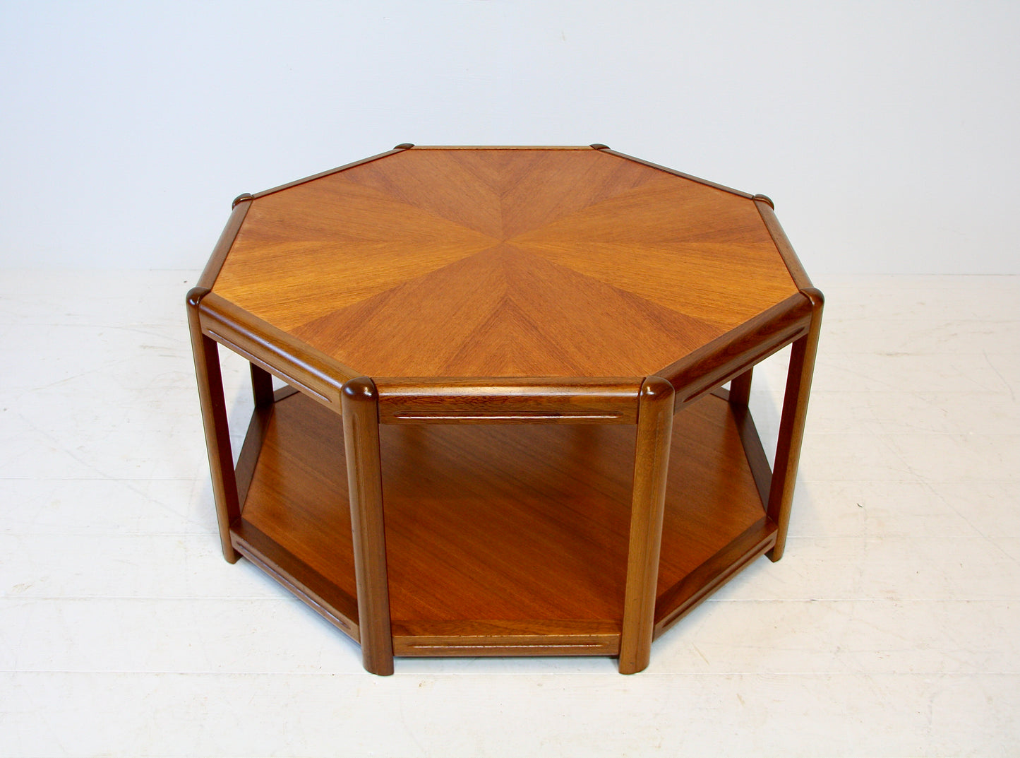 Danish Hexagonal Teak Coffee Table - c.1970