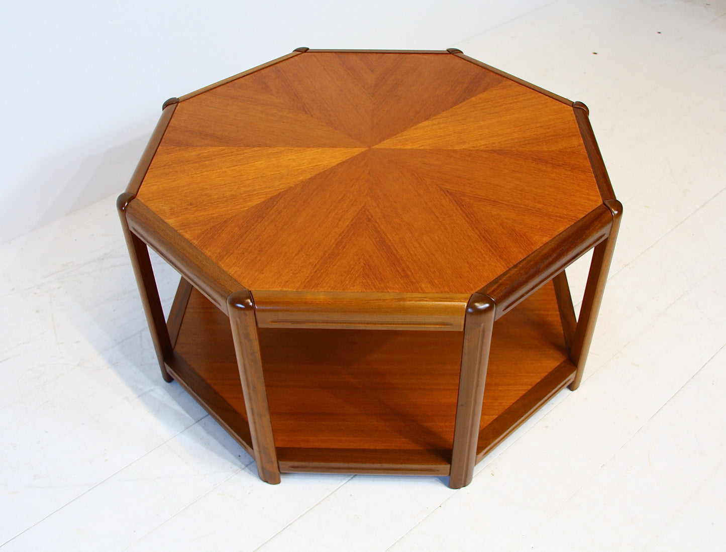 Danish Hexagonal Teak Coffee Table - c.1970