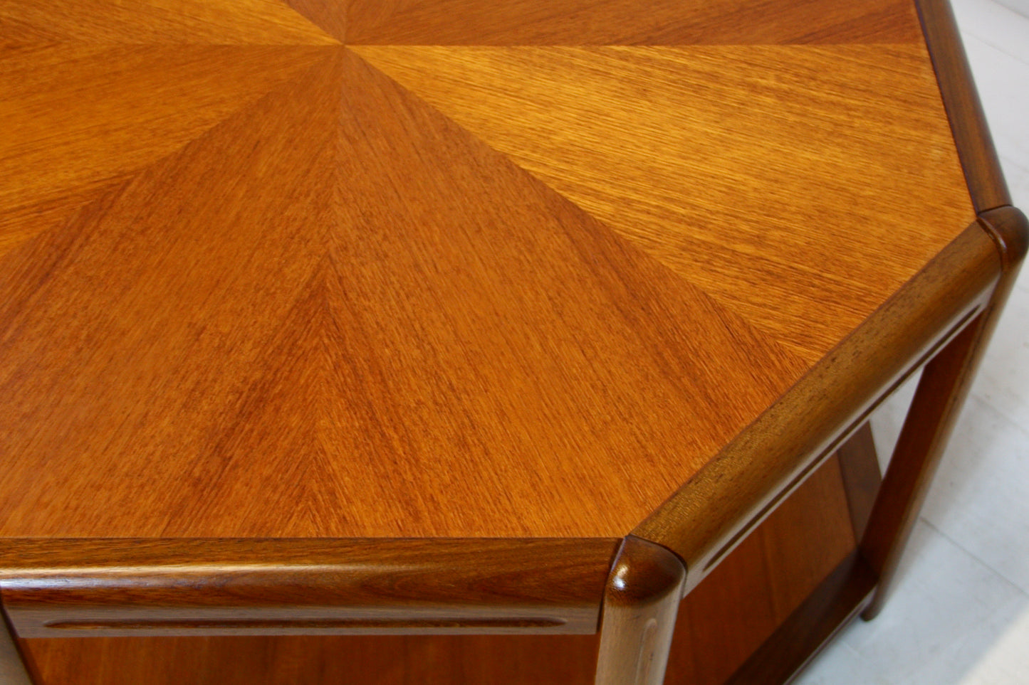 Danish Hexagonal Teak Coffee Table - c.1970