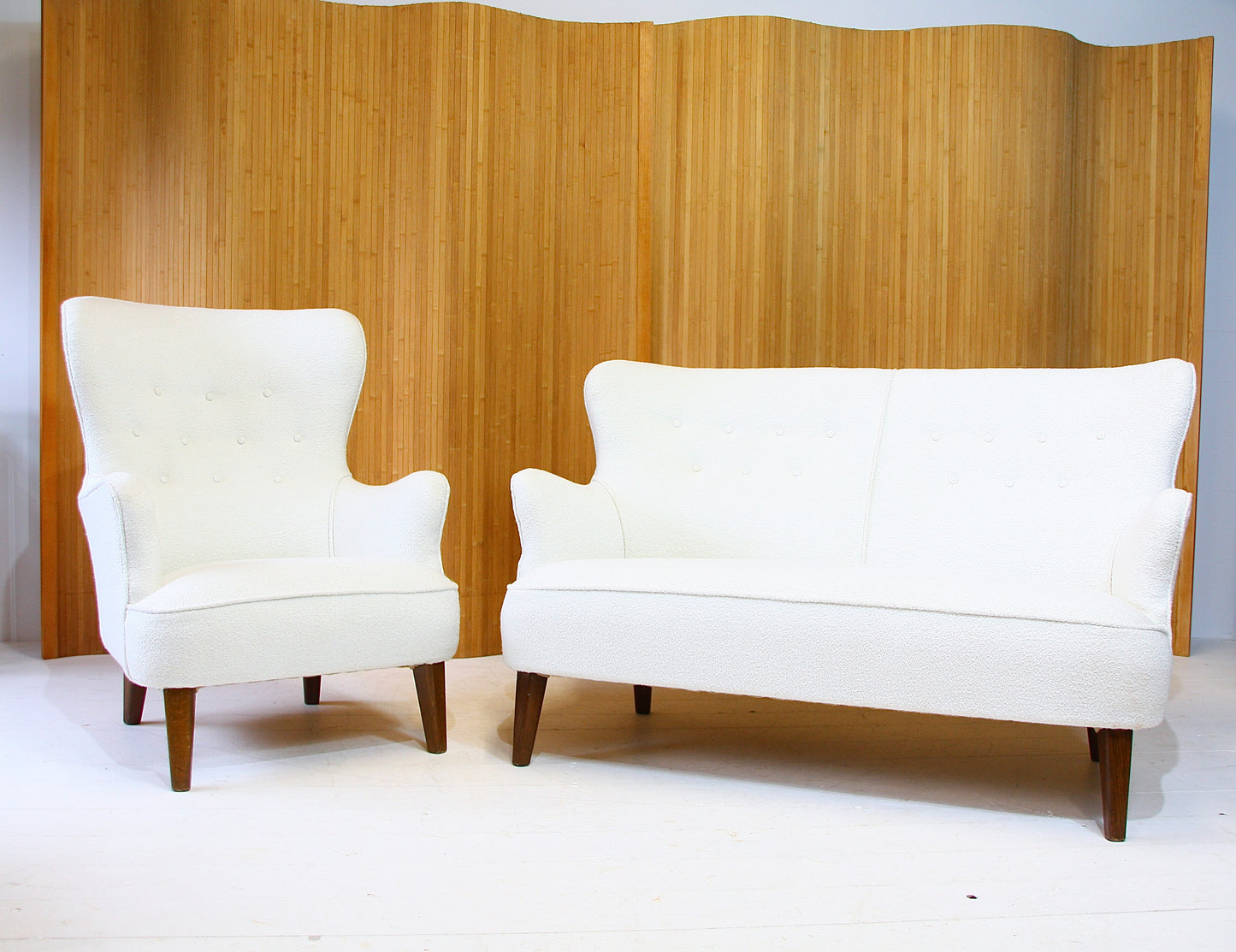 1950s Sofa in Bouclè by Theo Ruth for Artifort