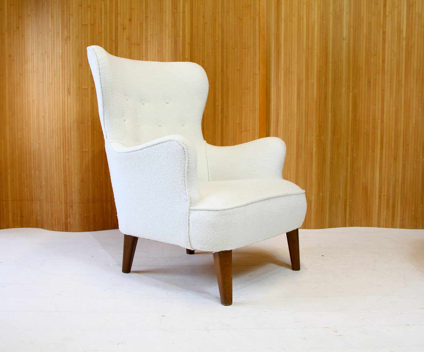 1950s Armchair in Bouclè by Theo Ruth for Artifort