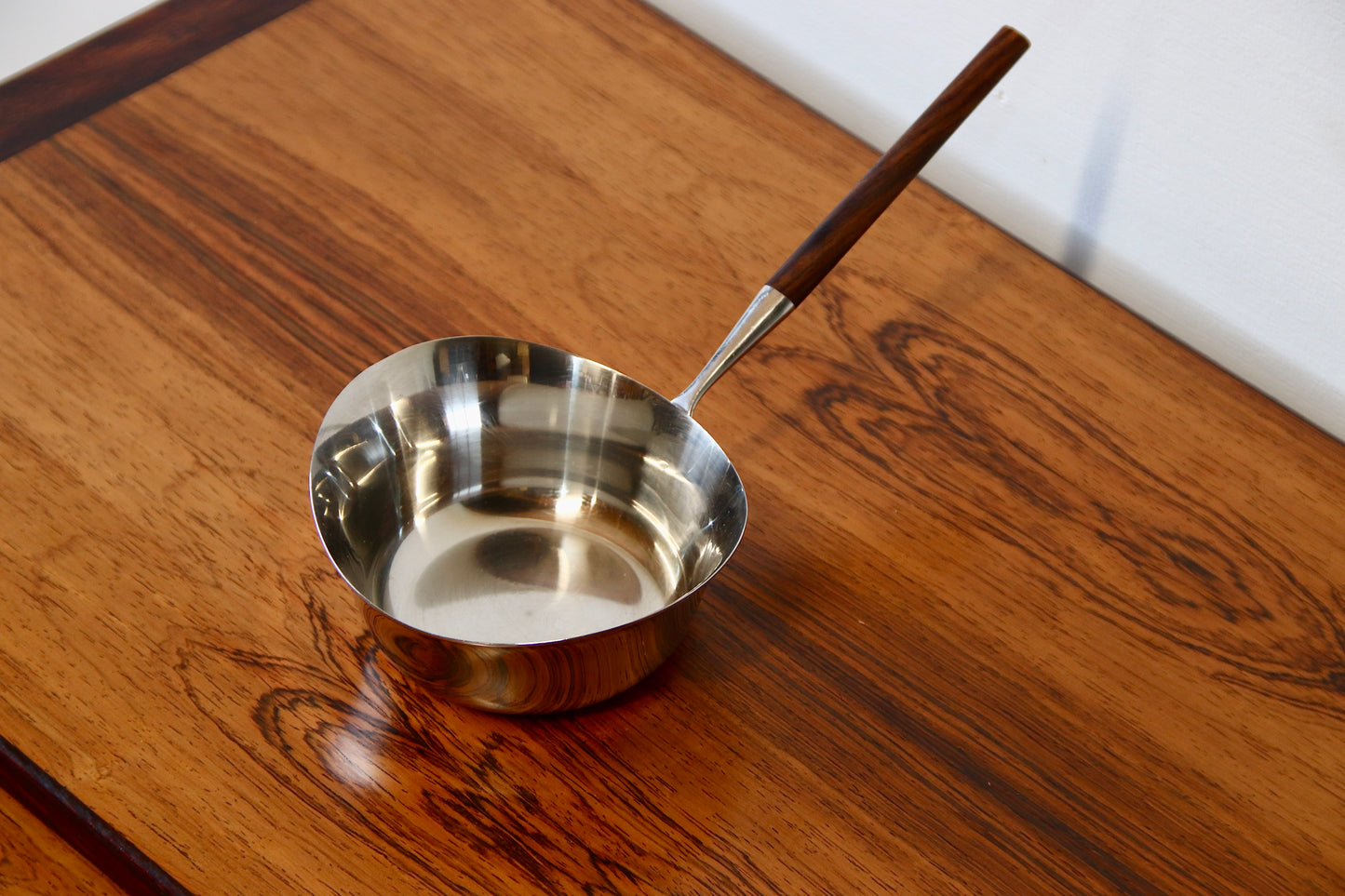 Vintage Norwegian Butter Pan by P F Lauffer - Rosewood & Stainless Steel