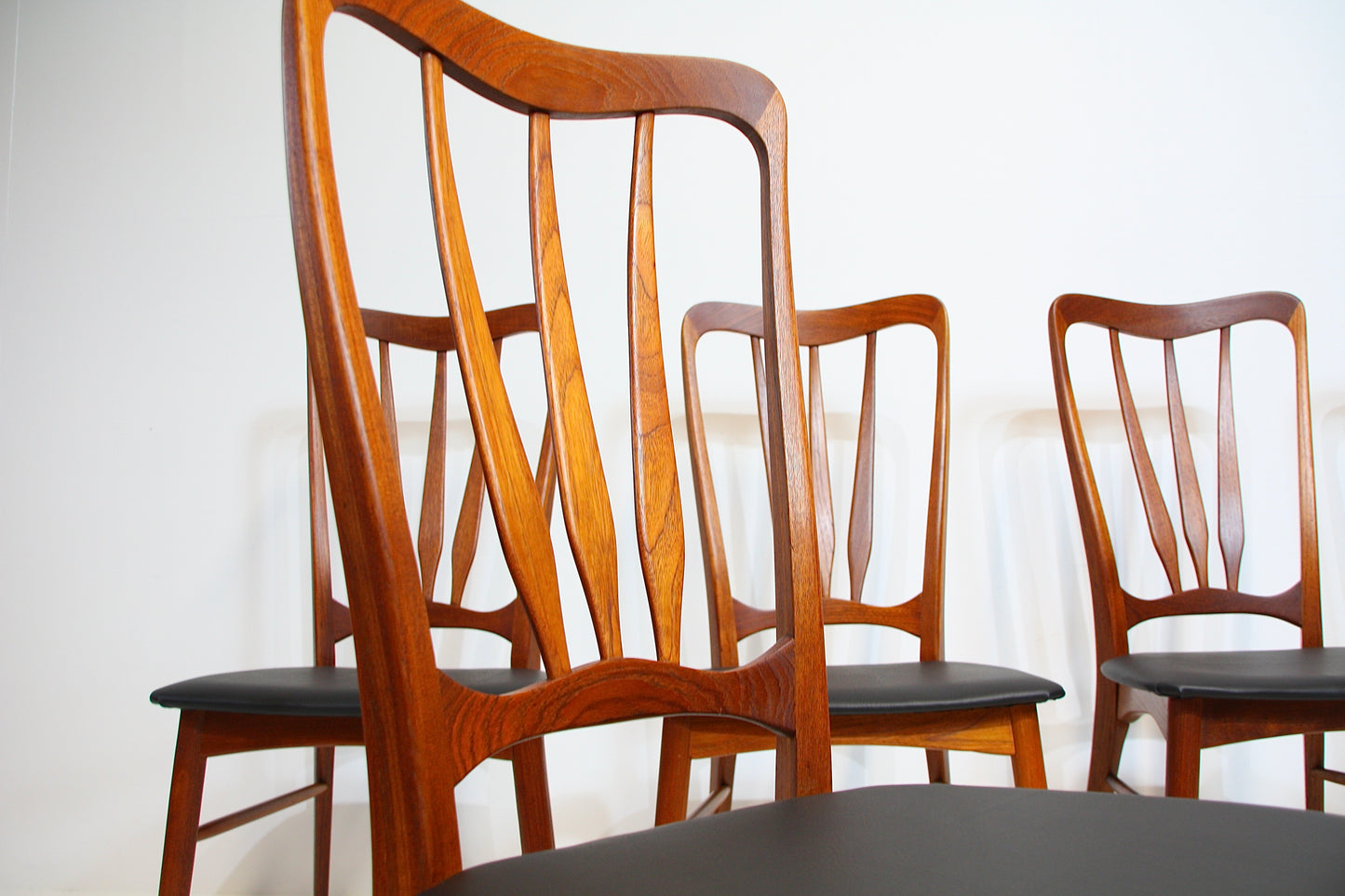 6 Ingrid Teak Dining Chairs by Niels Koefoed - Denmark c.1960