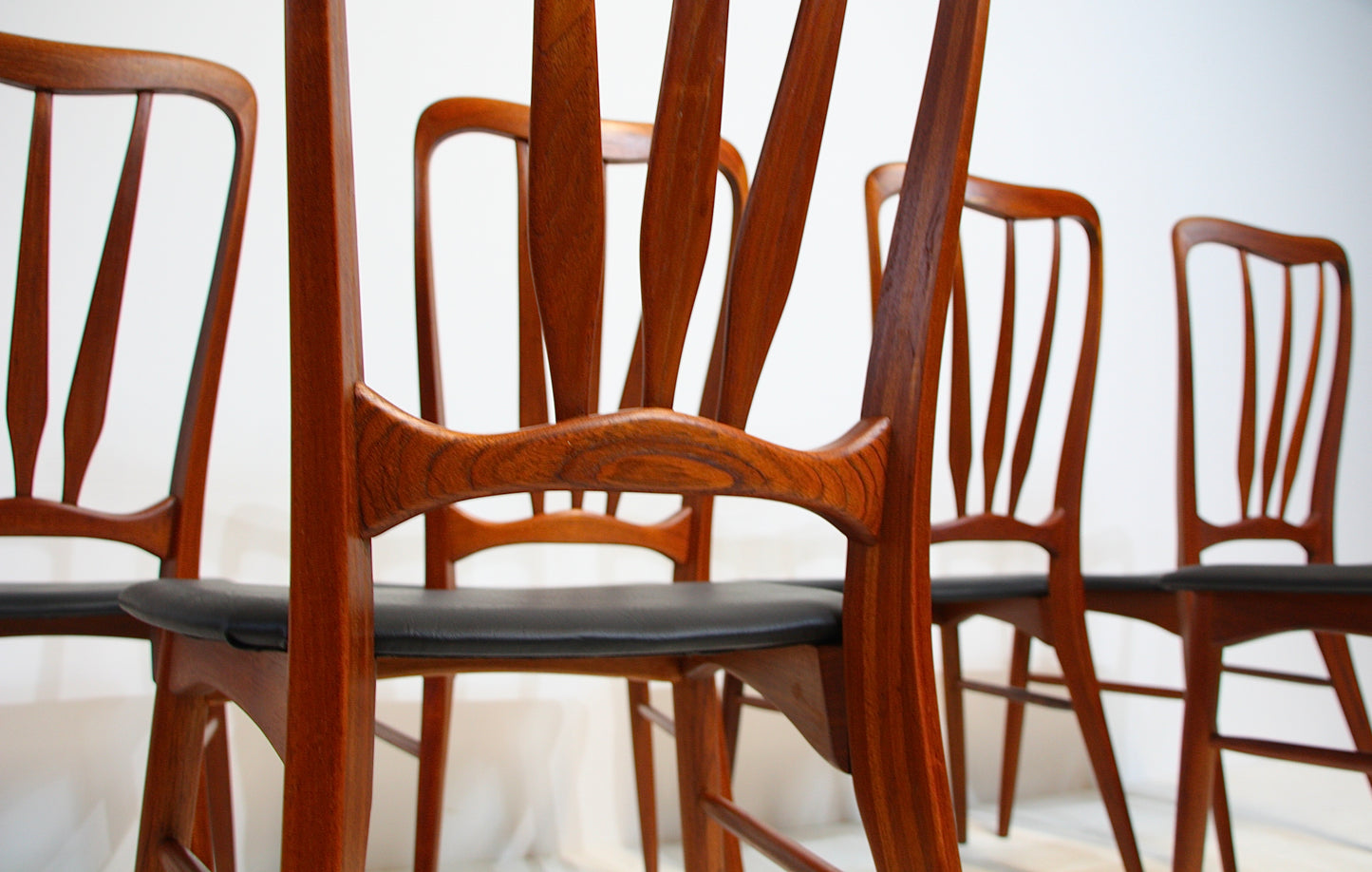 6 Ingrid Teak Dining Chairs by Niels Koefoed - Denmark c.1960