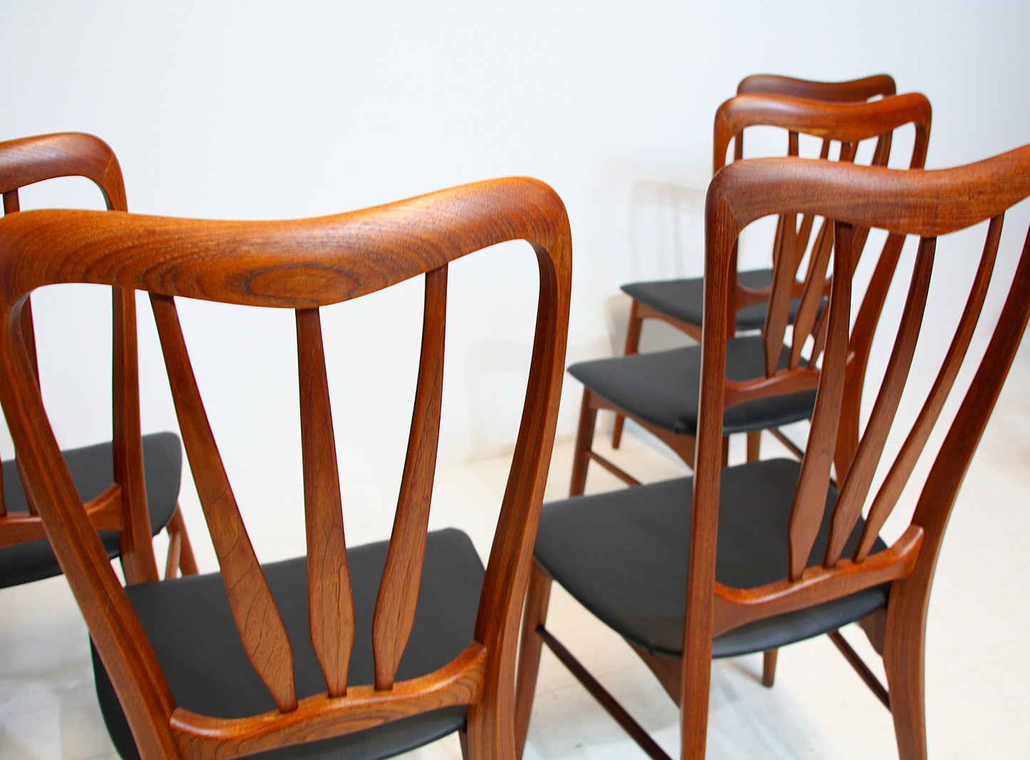 6 Ingrid Teak Dining Chairs by Niels Koefoed - Denmark c.1960