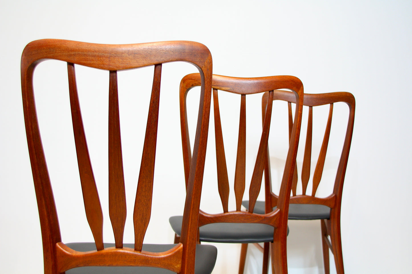 6 Ingrid Teak Dining Chairs by Niels Koefoed - Denmark c.1960