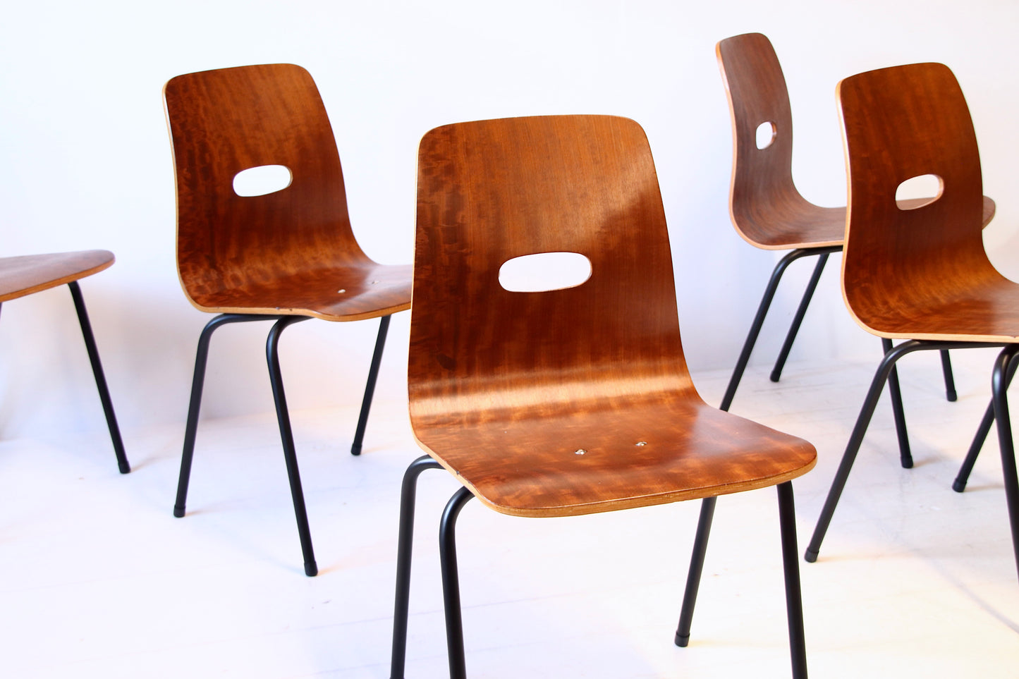 Robin Day Q Stak Dining Chairs 1953