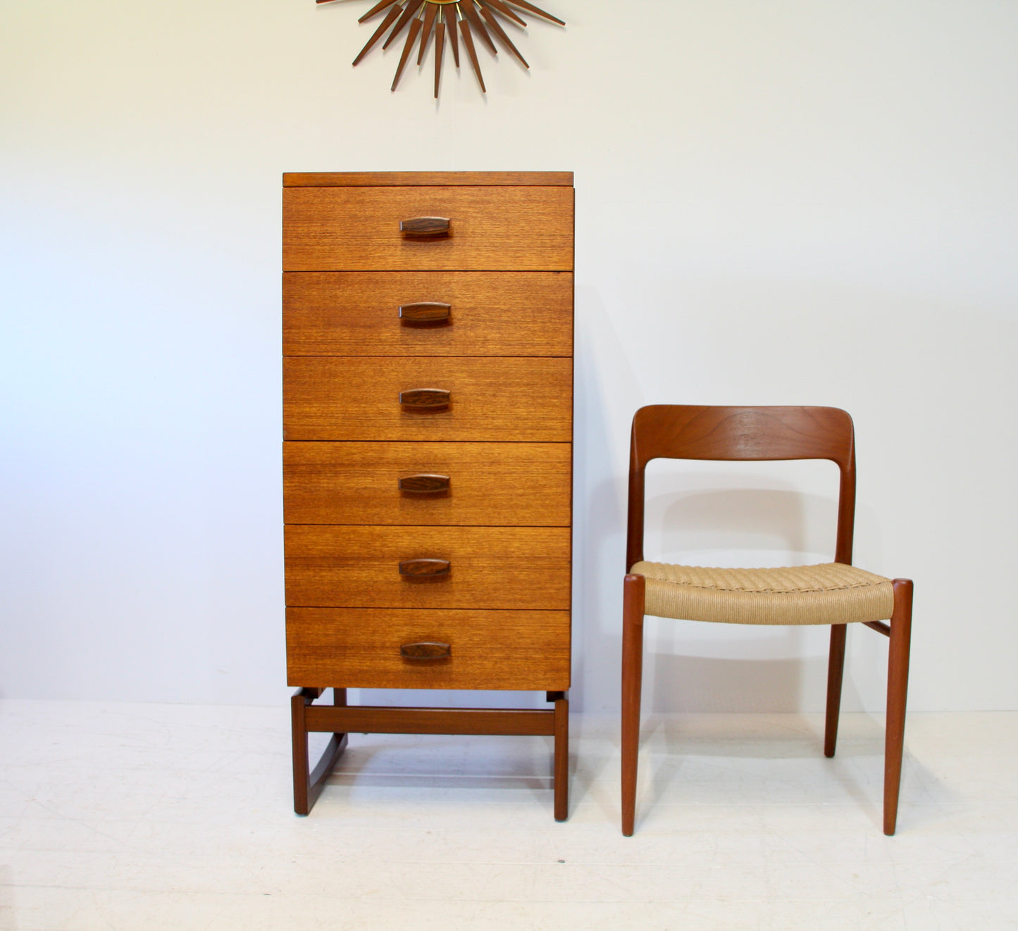 SOLD - G Plan Quadrille Tallboy Drawers - c.1960