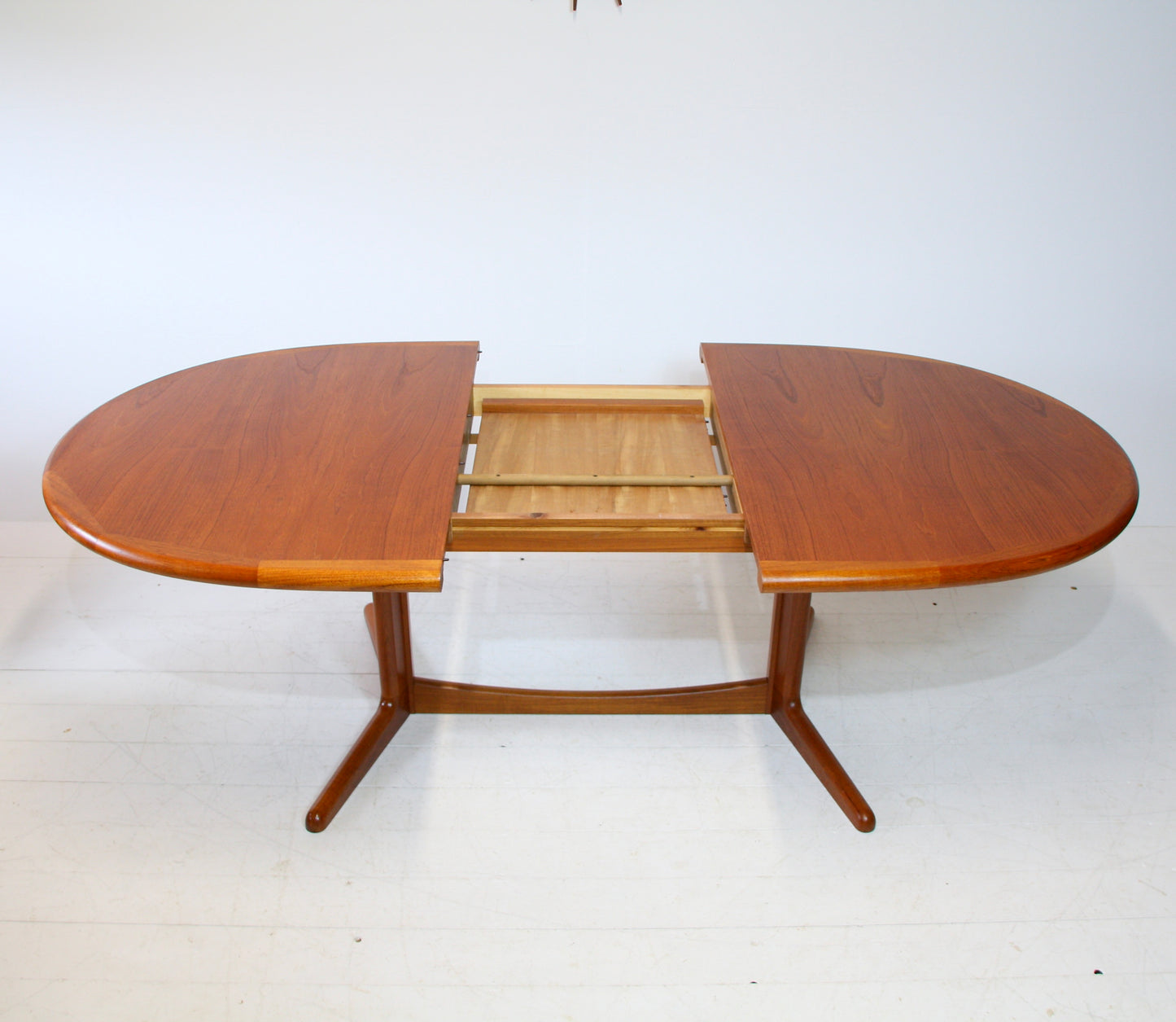 SOLD - Danish Extending Teak Dining Table by Laurits M Larsen Møbelfabrik