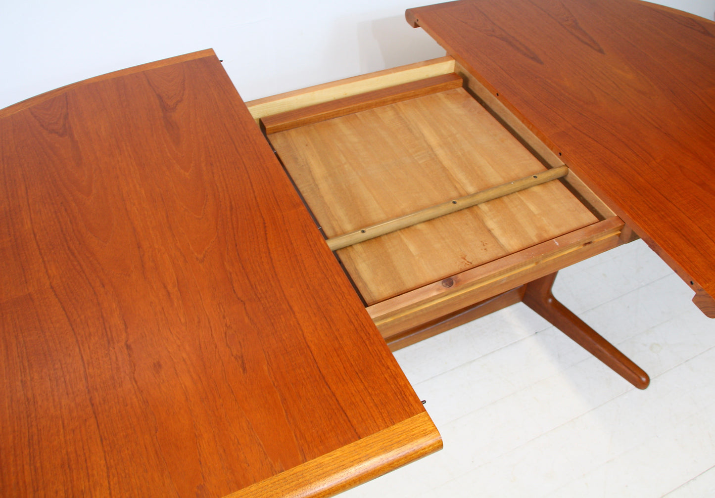 SOLD - Danish Extending Teak Dining Table by Laurits M Larsen Møbelfabrik