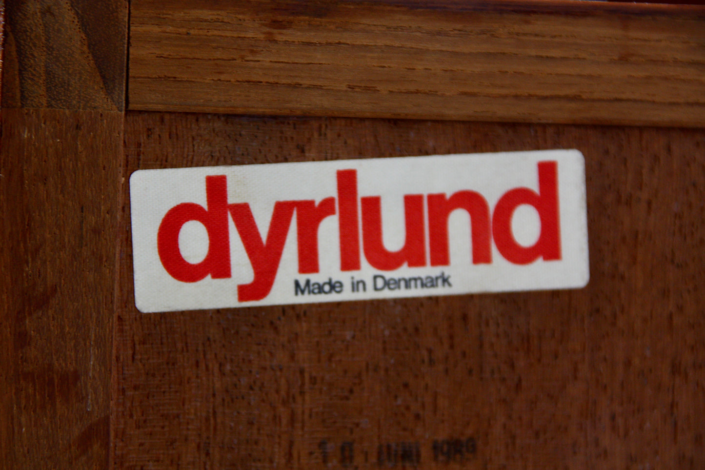 Dyrlund Tambour Door Teak Sideboard - Danish