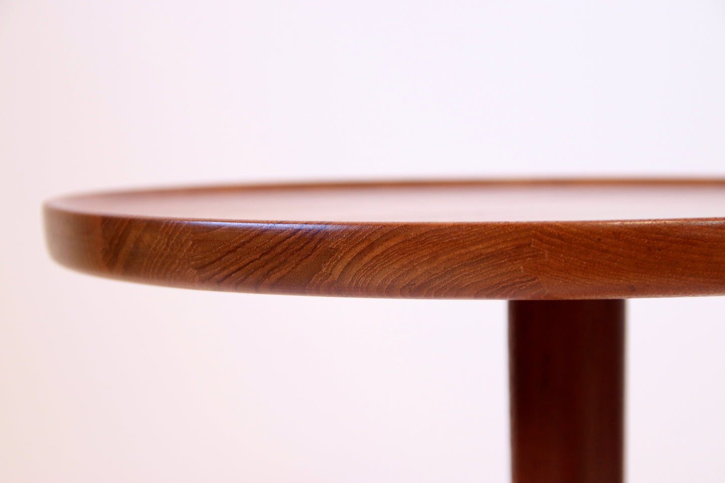 Hans C. Andersen Solid Teak Pedestal Side Table by Artex c.1960