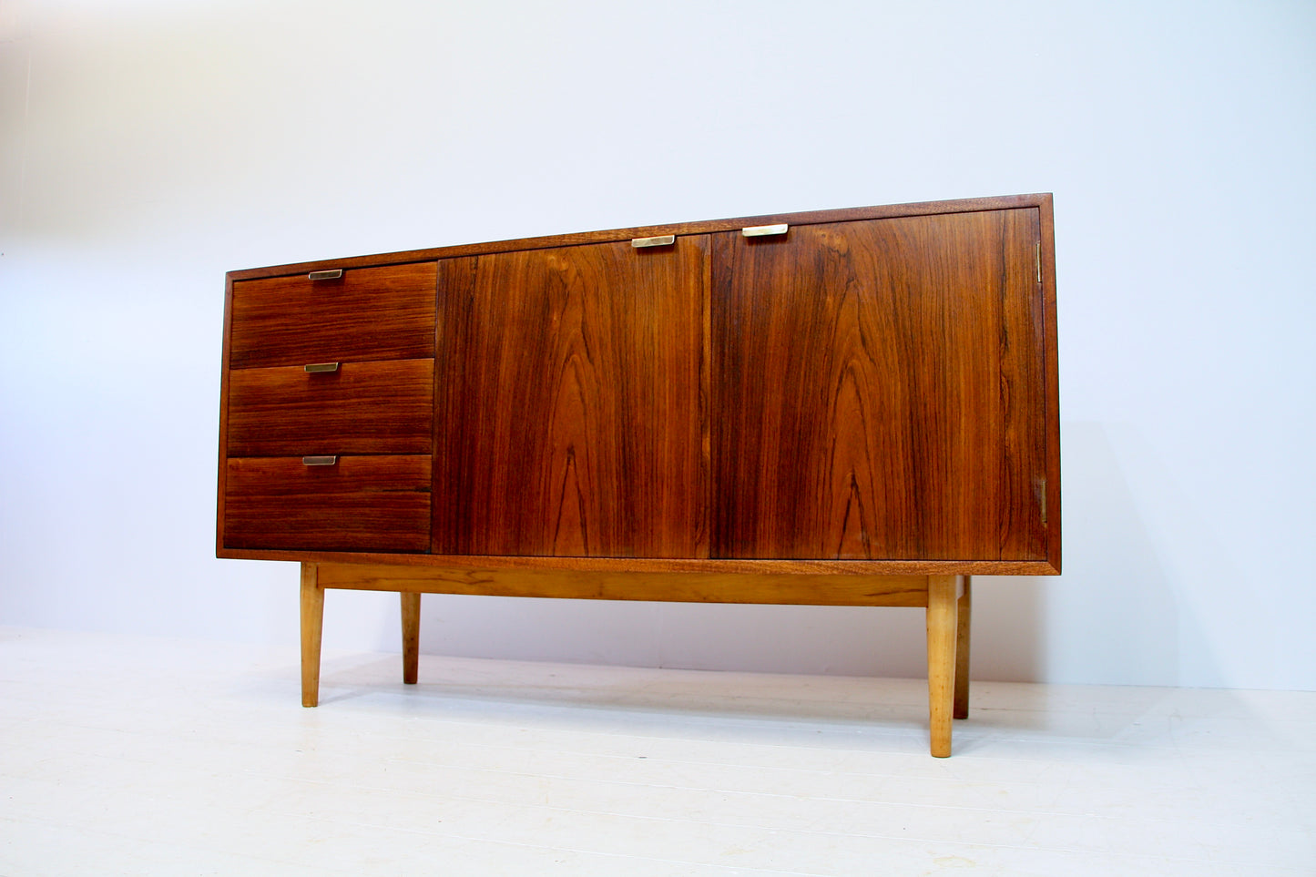 SOLD - Robin Day Hilleplan Unit M Rosewood & Mahogany Sideboard c.1950
