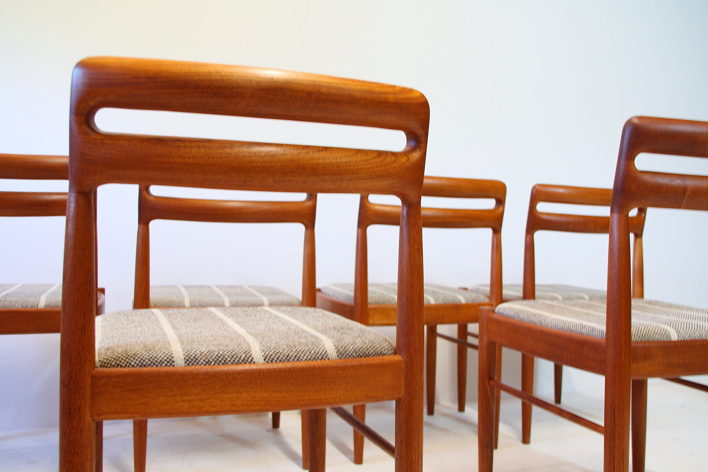 SOLD - 6 Danish Mid Century Dining Chairs by HW Klein for Bramin - c.1960