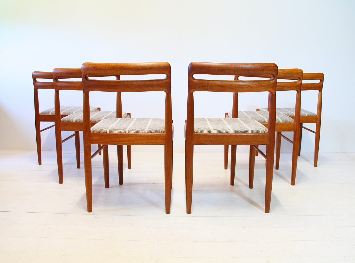 SOLD - 6 Danish Mid Century Dining Chairs by HW Klein for Bramin - c.1960