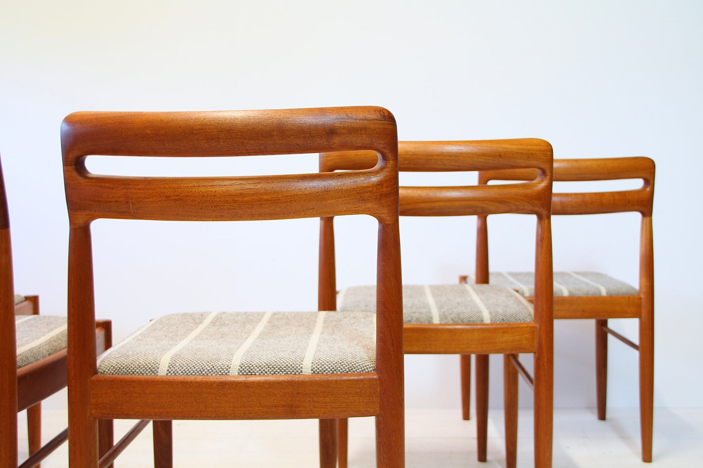 SOLD - 6 Danish Mid Century Dining Chairs by HW Klein for Bramin - c.1960