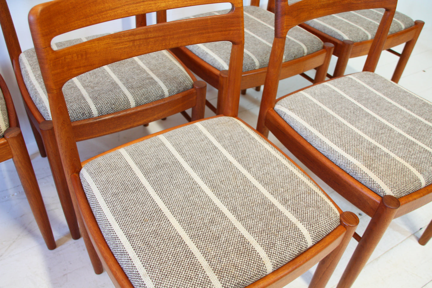 SOLD - 6 Danish Mid Century Dining Chairs by HW Klein for Bramin - c.1960