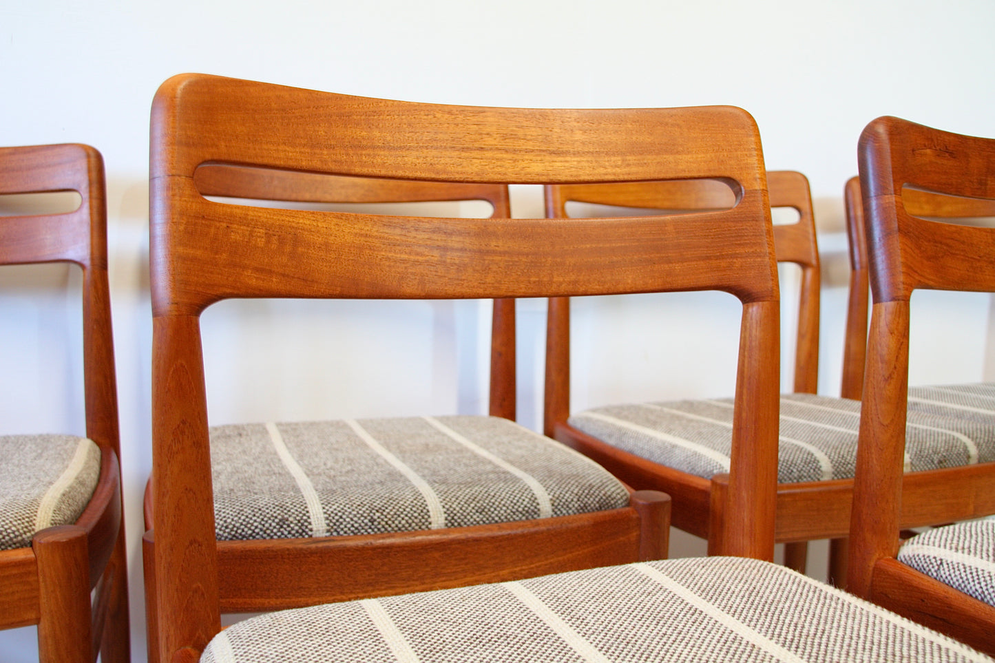 SOLD - 6 Danish Mid Century Dining Chairs by HW Klein for Bramin - c.1960
