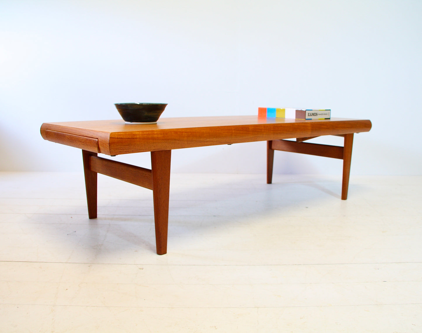 Reserved - XL Johannes Andersen Teak Coffee Table for Trioh - Denmark c.1960