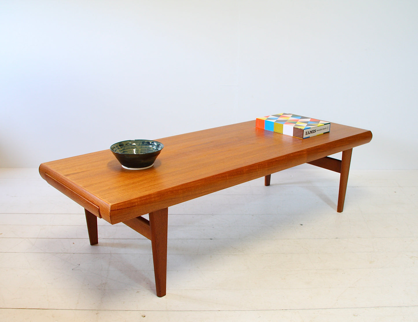 Reserved - XL Johannes Andersen Teak Coffee Table for Trioh - Denmark c.1960