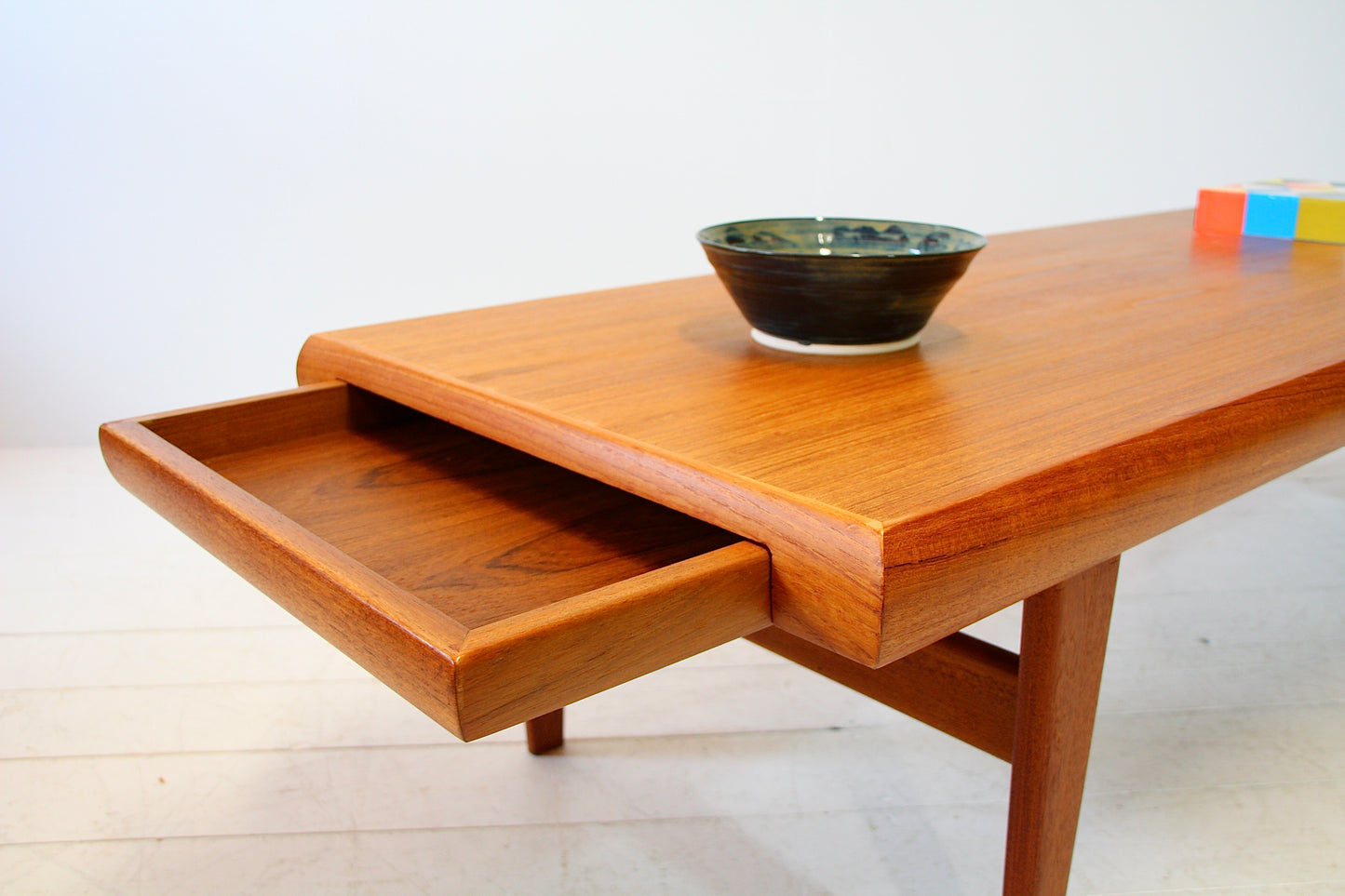Reserved - XL Johannes Andersen Teak Coffee Table for Trioh - Denmark c.1960