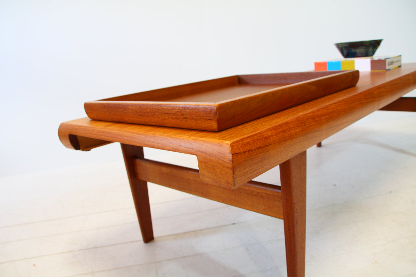 Reserved - XL Johannes Andersen Teak Coffee Table for Trioh - Denmark c.1960