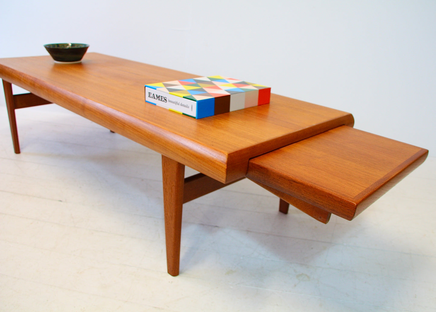 Reserved - XL Johannes Andersen Teak Coffee Table for Trioh - Denmark c.1960