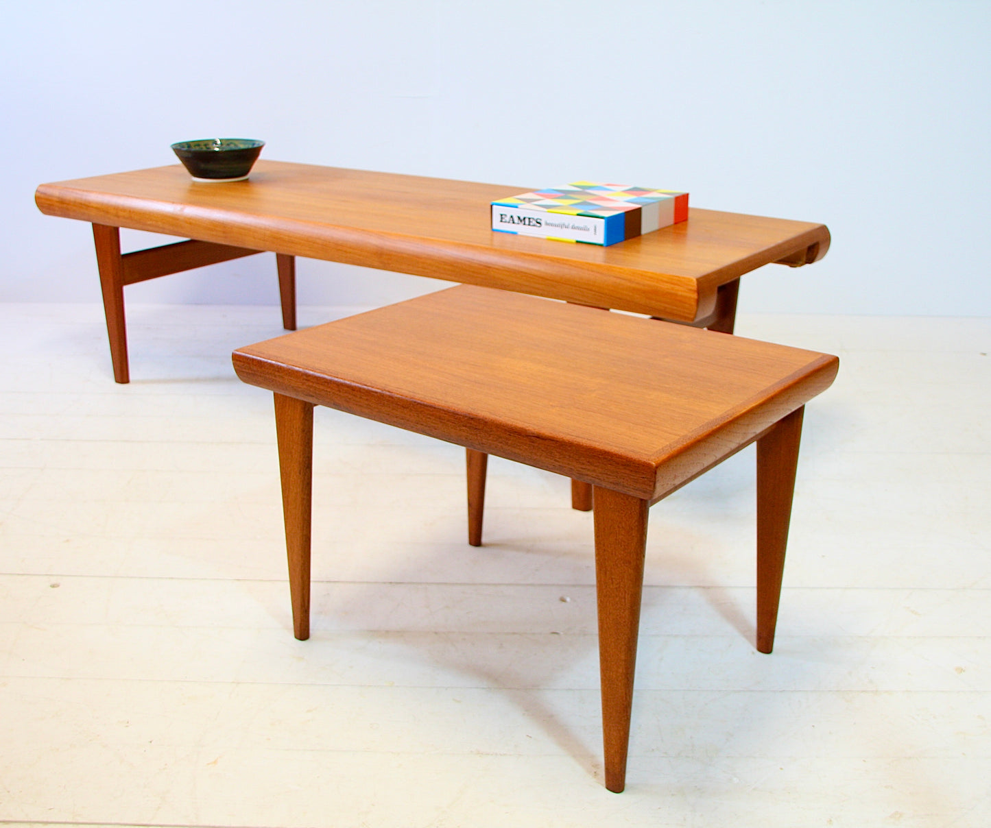 Reserved - XL Johannes Andersen Teak Coffee Table for Trioh - Denmark c.1960
