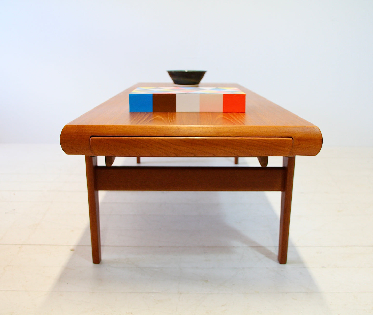 Reserved - XL Johannes Andersen Teak Coffee Table for Trioh - Denmark c.1960