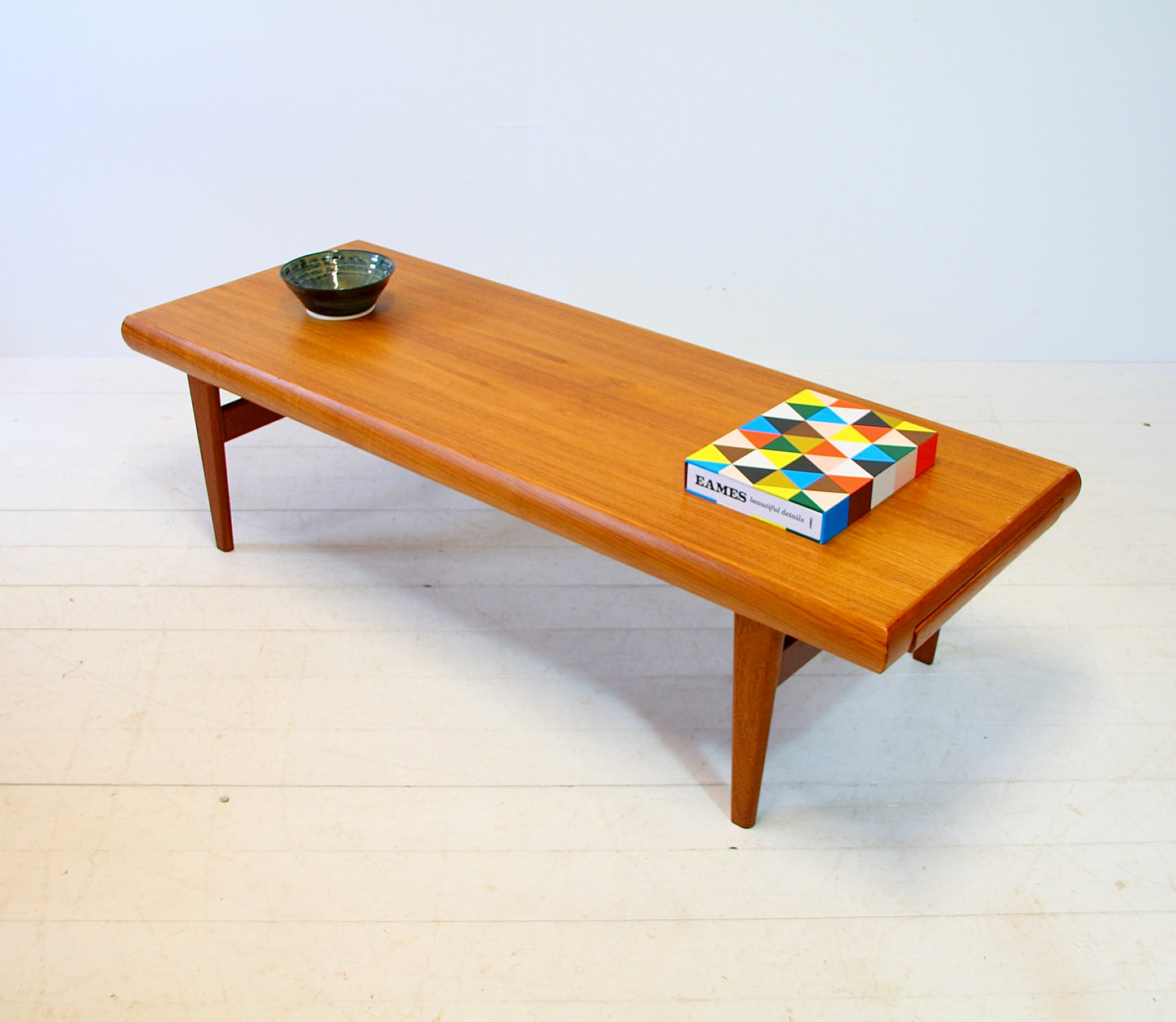 Reserved - XL Johannes Andersen Teak Coffee Table for Trioh - Denmark c.1960