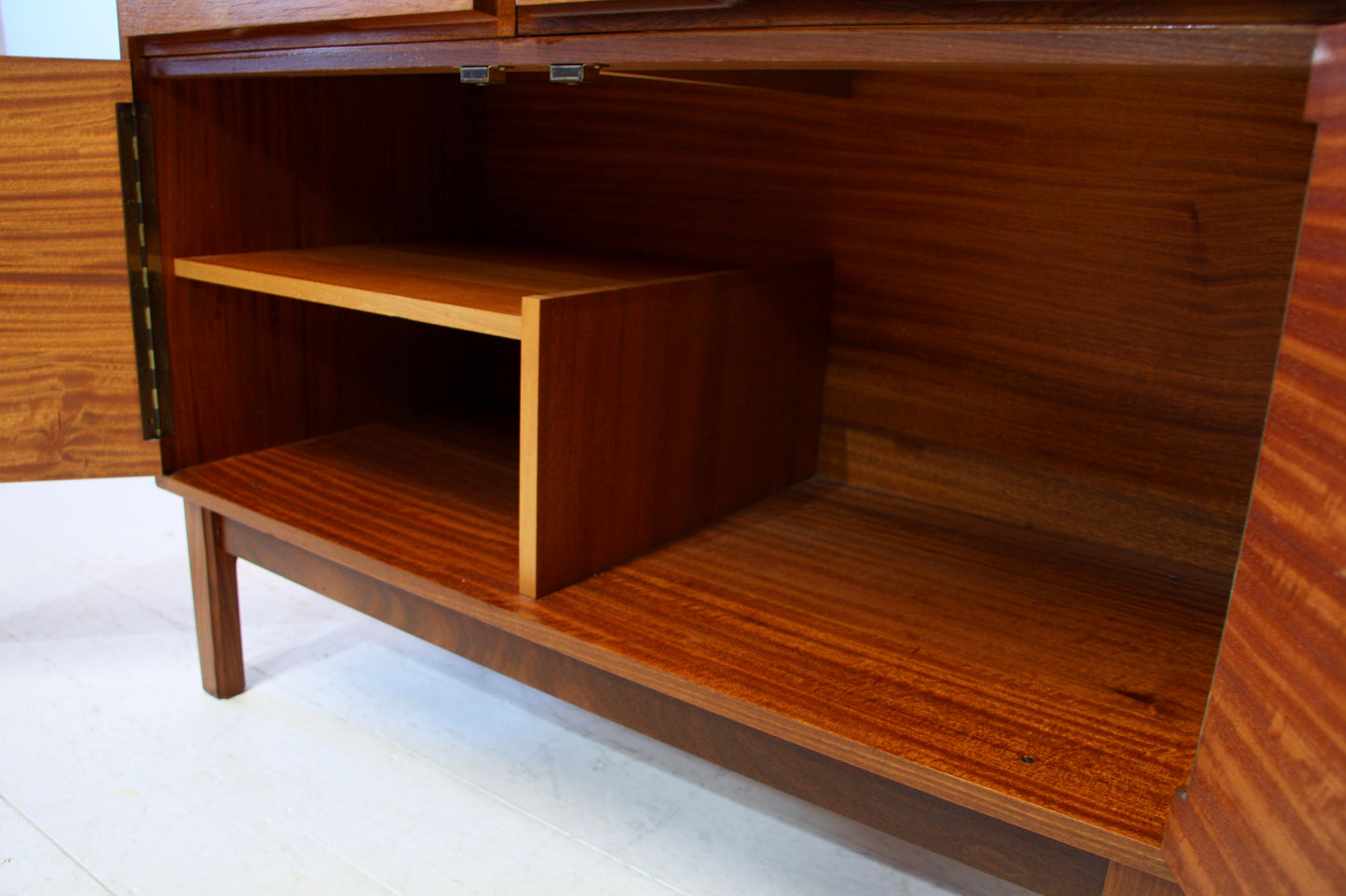 SOLD - Mid Century Teak Bureau / Bookcase by Vanson c.1960