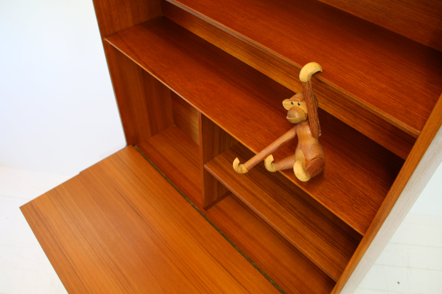 SOLD - Mid Century Teak Bureau / Bookcase by Vanson c.1960