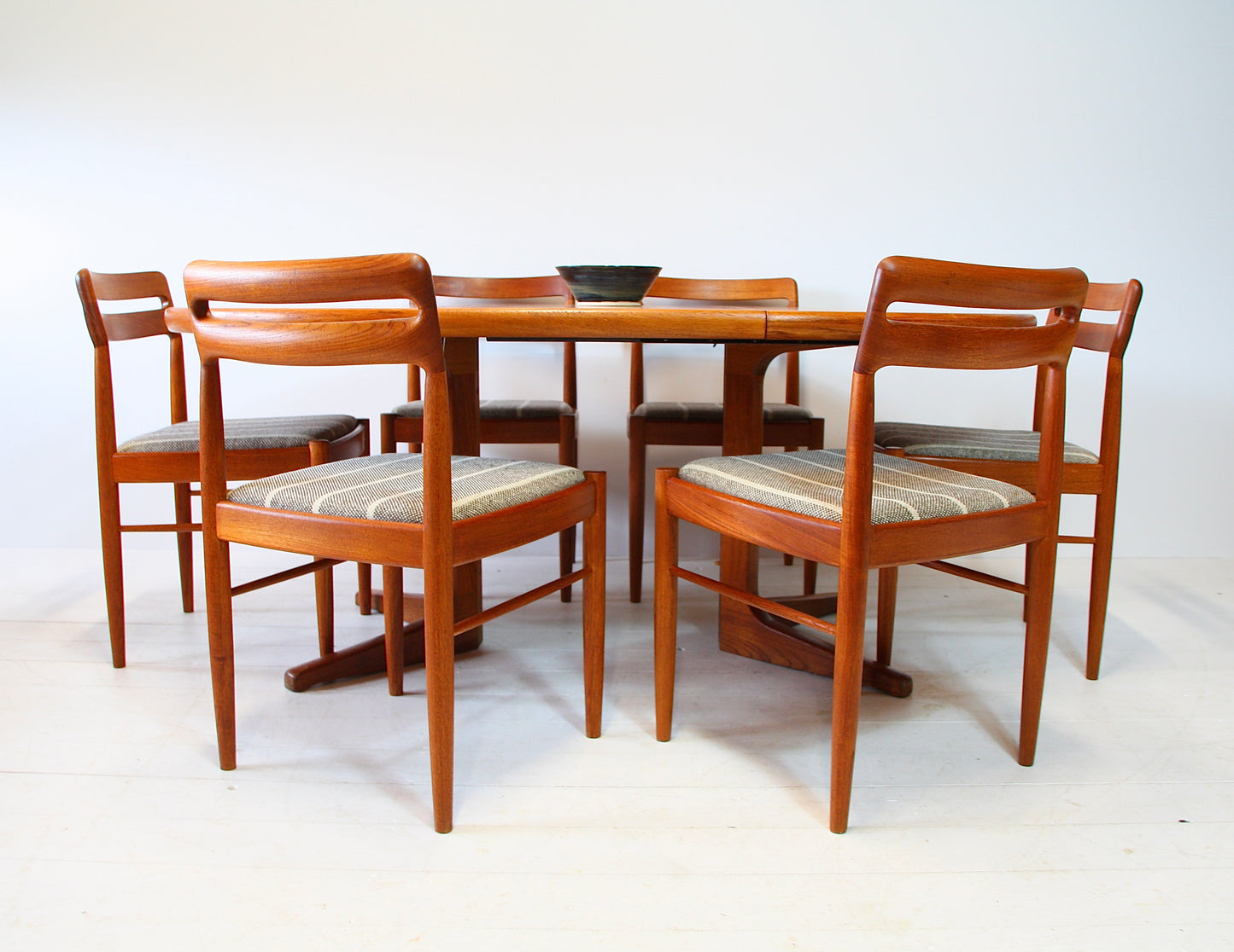 SOLD - Danish Extending Teak Dining Table by CJ Rosengaarden c.1960