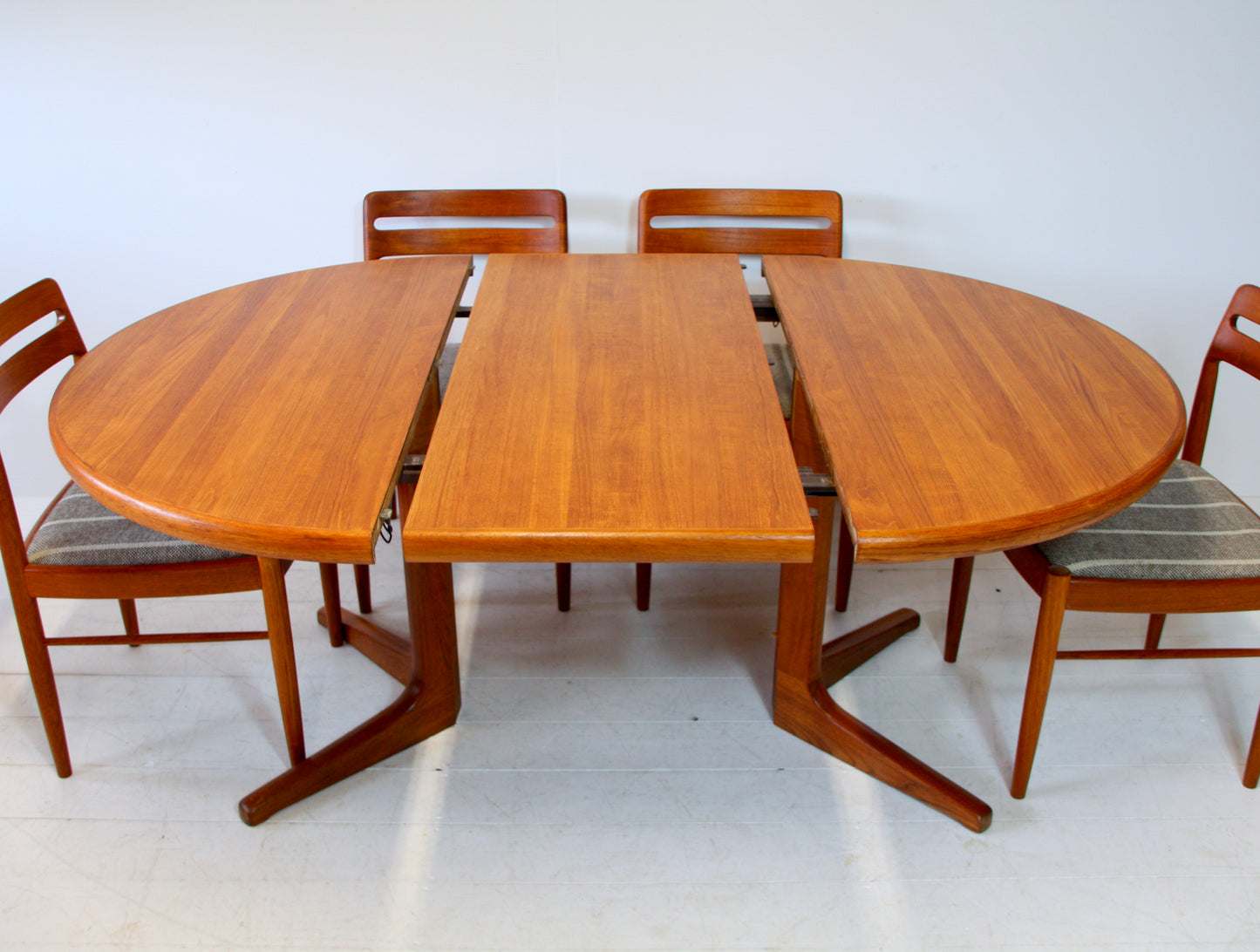 SOLD - Danish Extending Teak Dining Table by CJ Rosengaarden c.1960