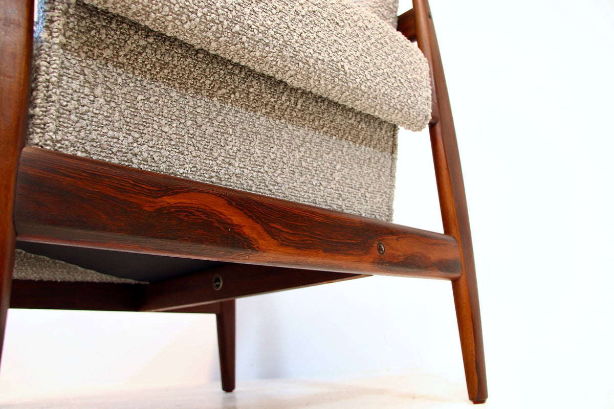 Vintage Danish Armchair in Brazilian Rosewood