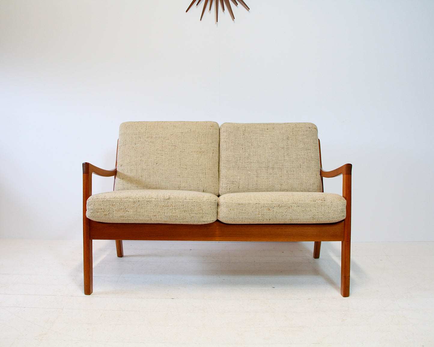 Ole Wanscher Solid Teak Senator 2 Seater Sofa - Danish Modern c.1960