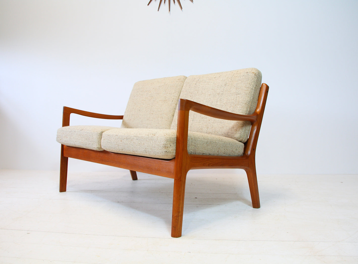 Ole Wanscher Solid Teak Senator 2 Seater Sofa - Danish Modern c.1960