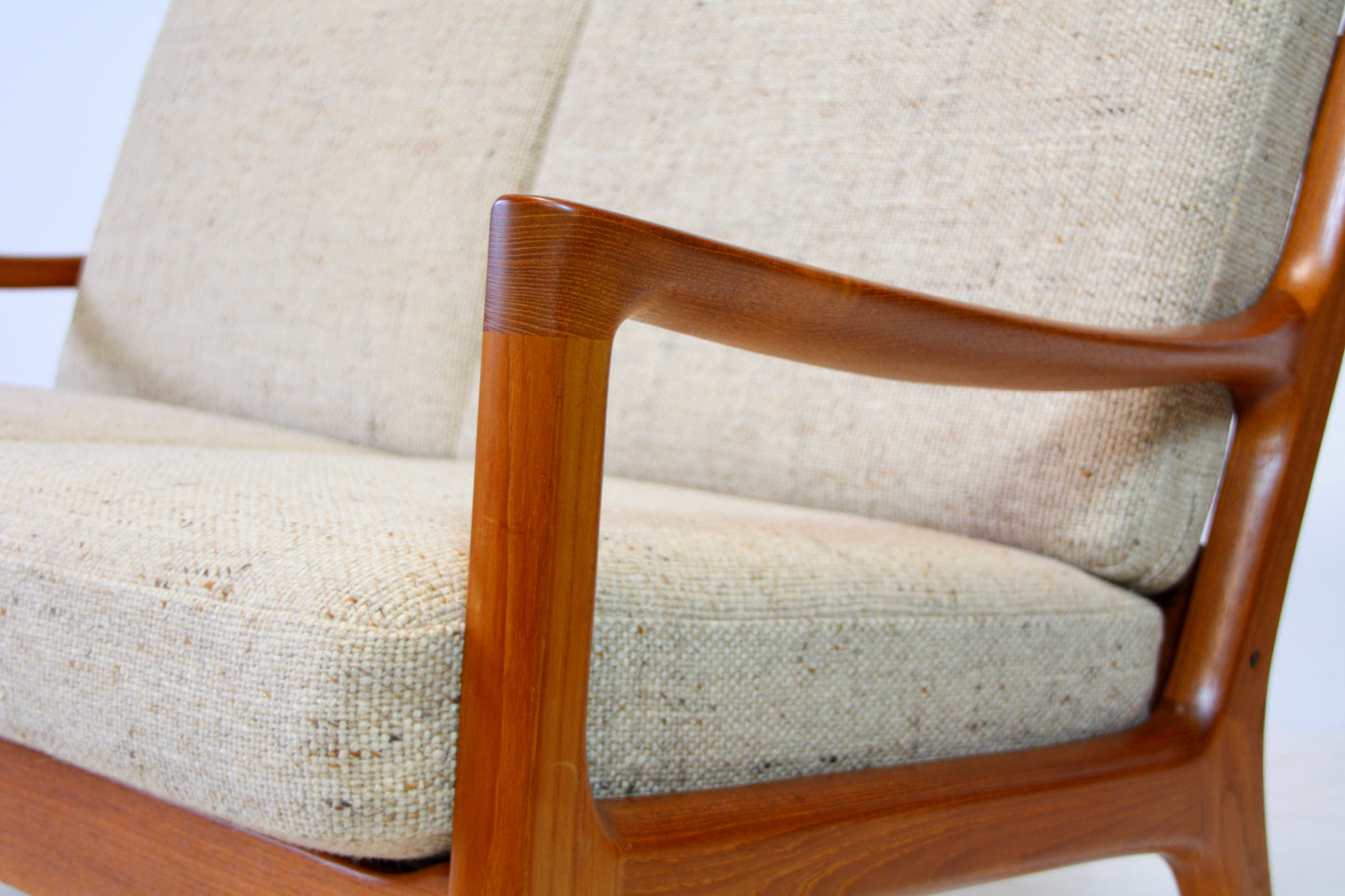 Ole Wanscher Solid Teak Senator 2 Seater Sofa - Danish Modern c.1960