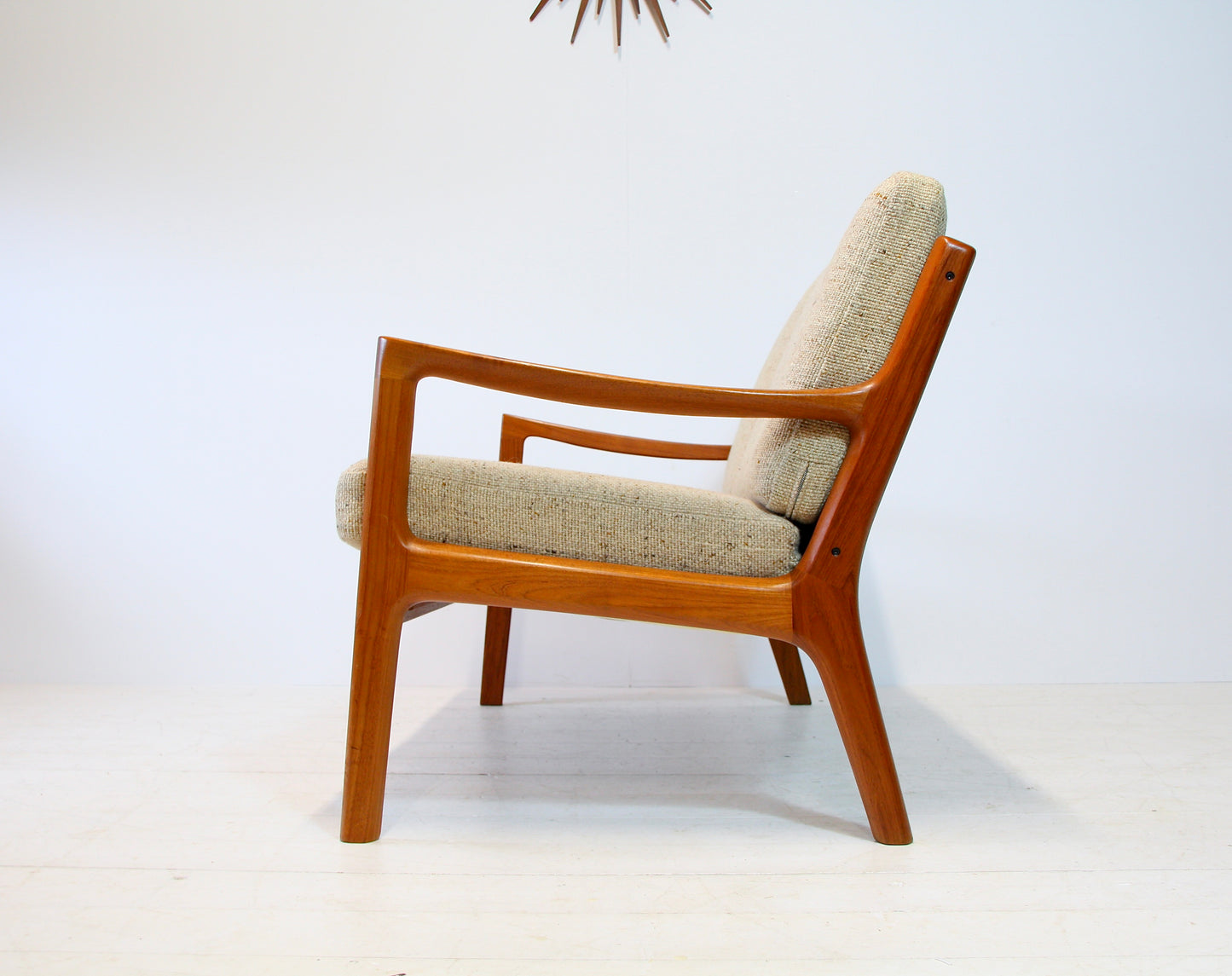 Ole Wanscher Solid Teak Senator 2 Seater Sofa - Danish Modern c.1960