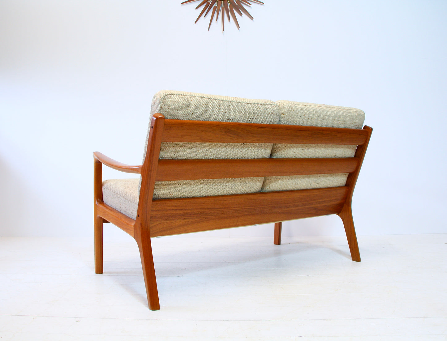 Ole Wanscher Solid Teak Senator 2 Seater Sofa - Danish Modern c.1960