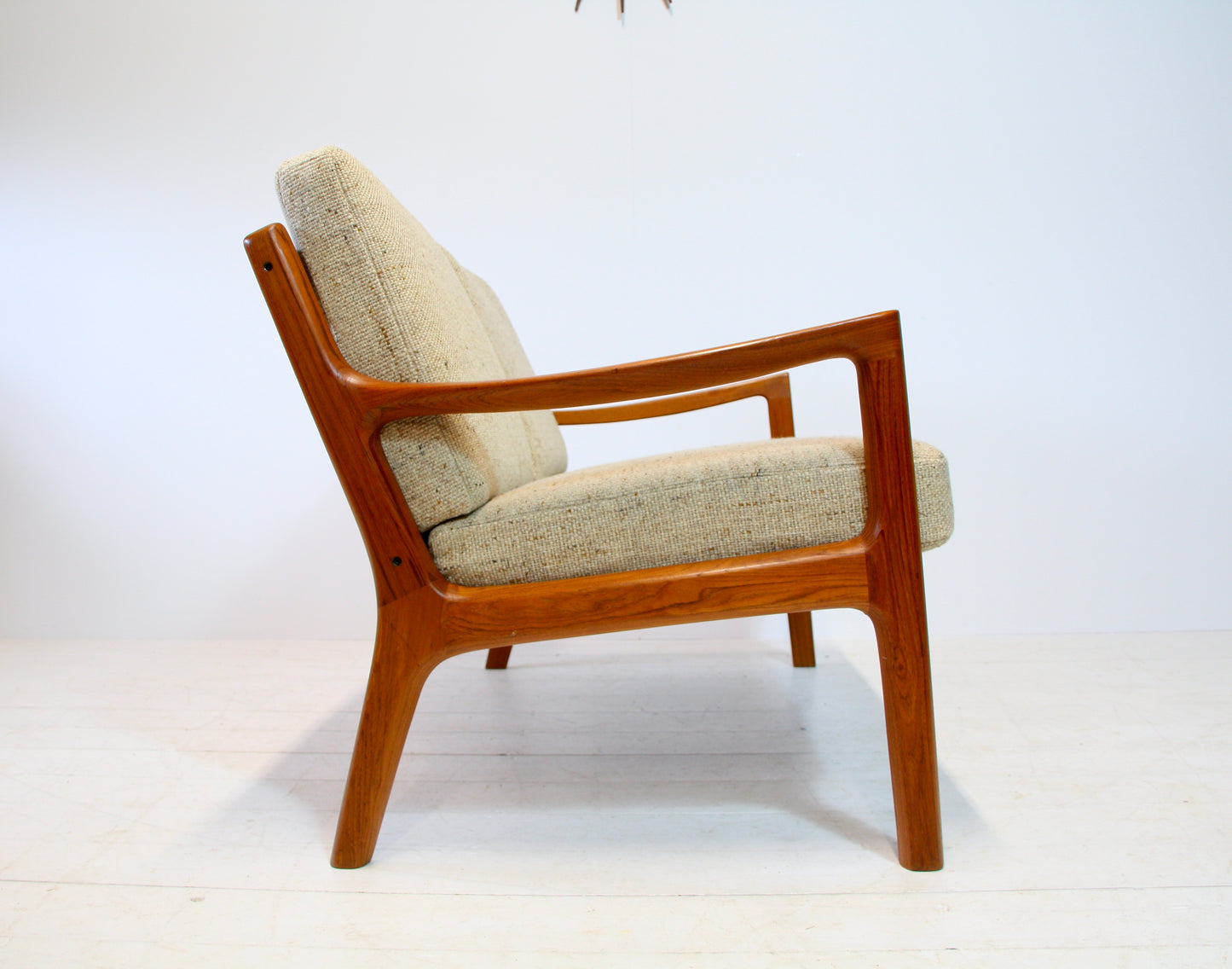 Ole Wanscher Solid Teak Senator 2 Seater Sofa - Danish Modern c.1960