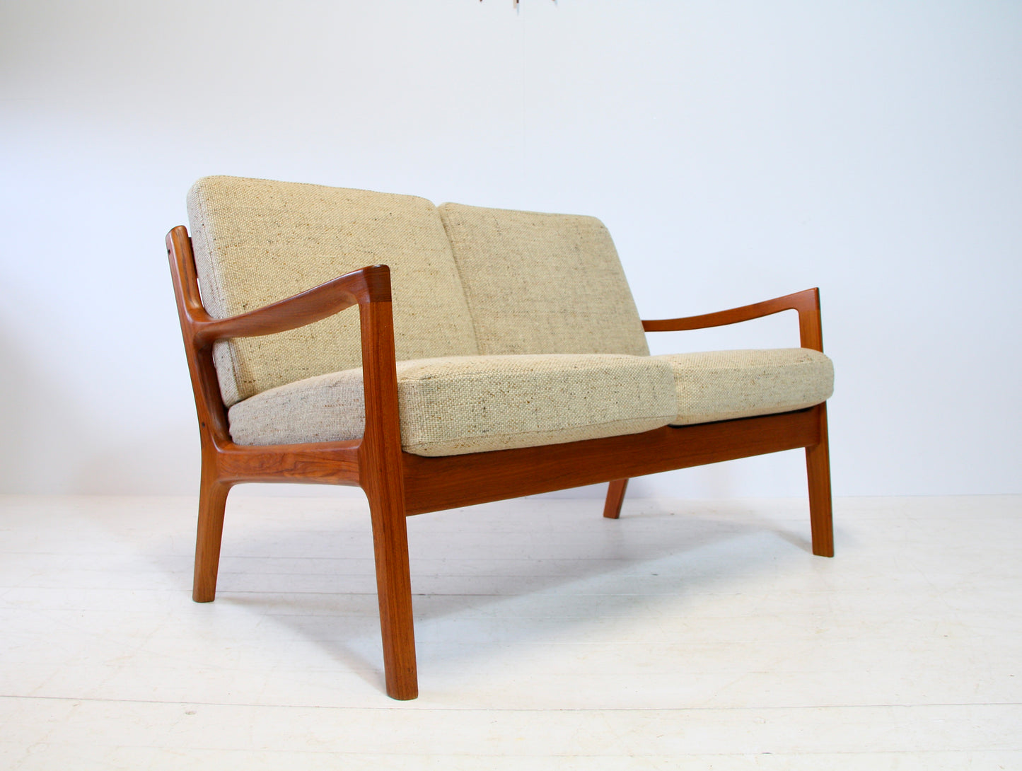 Ole Wanscher Solid Teak Senator 2 Seater Sofa - Danish Modern c.1960