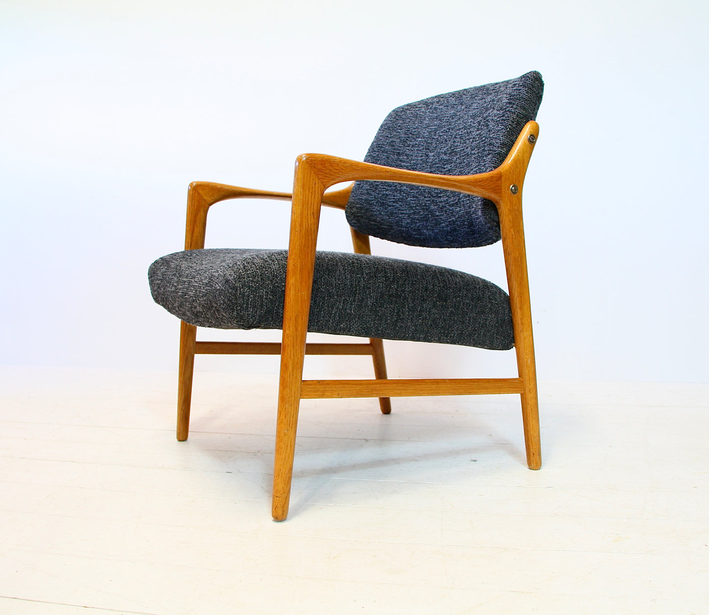 SOLD - Swedish Solid Oak Armchair by Bröderna Andersson - c.1960